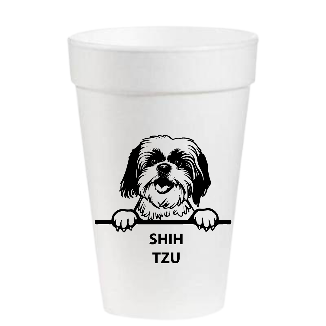 Shih Tzu- 16oz Styrofoam Cups