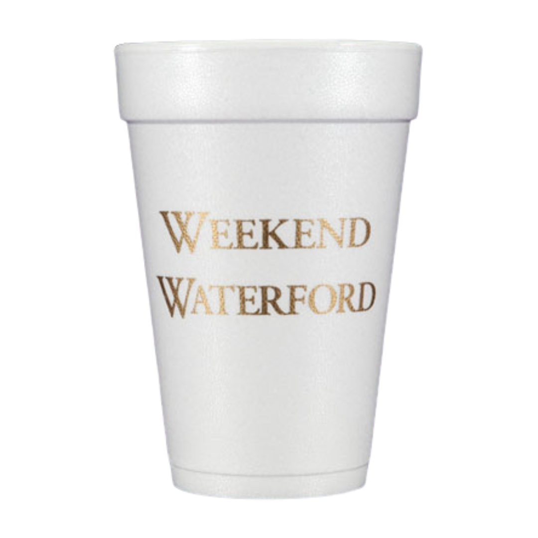 Weekend Waterford - 16 oz Styrofoam Cups