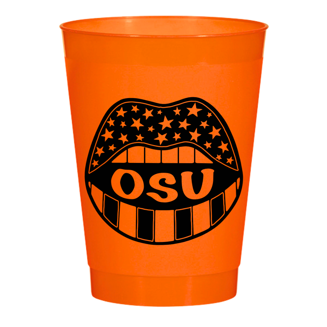 OSU Game Day on Orange- 16oz Frost Flex Cups