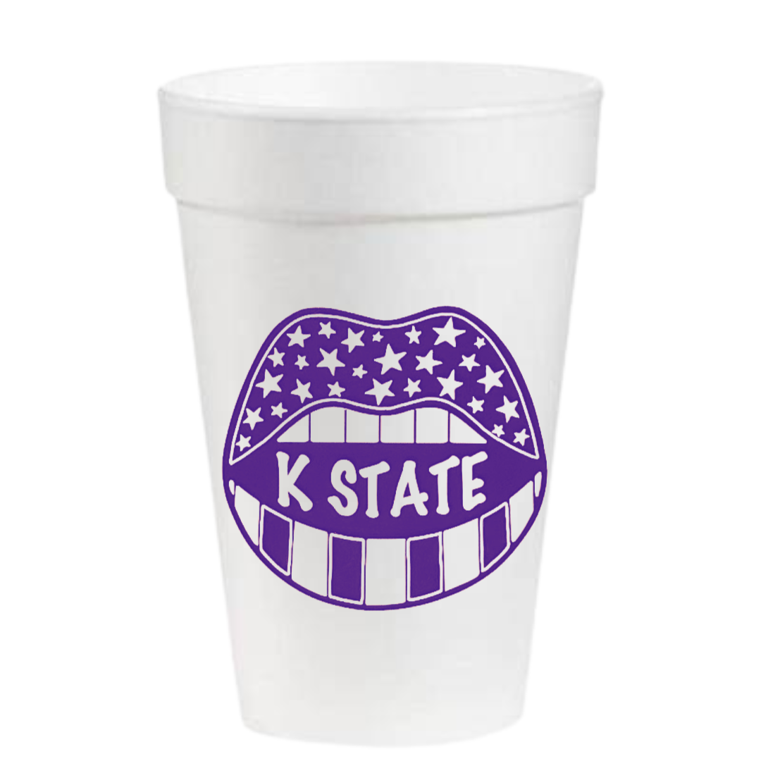 K State Game Day- 16oz Styrofoam Cups
