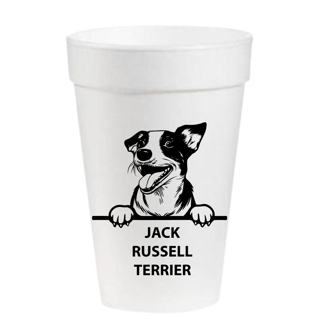 Jack Russell Terrier- 16oz Styrofoam Cups