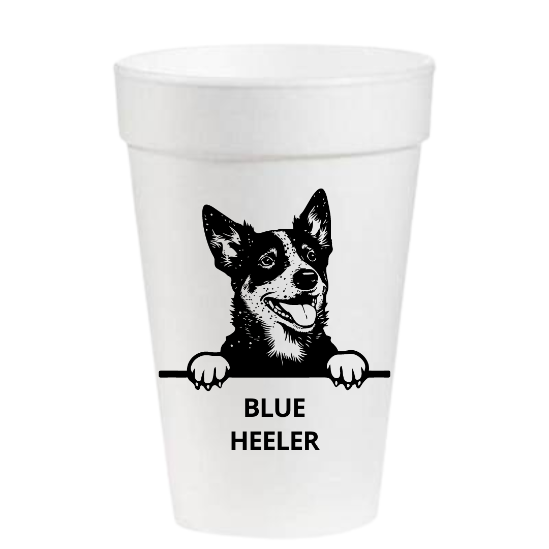 Blue Heeler- 16oz Styrofoam Cups