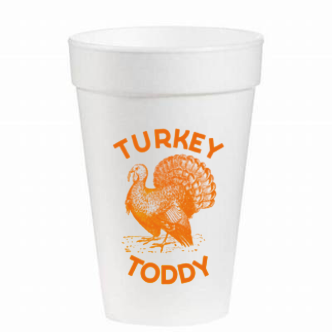Turkey Toddy in Orange- 16oz Styrofoam Cups