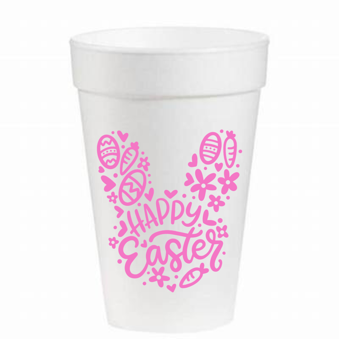 Texas Game Day in Pink- 16oz Styrofoam Cups - Pink Machine