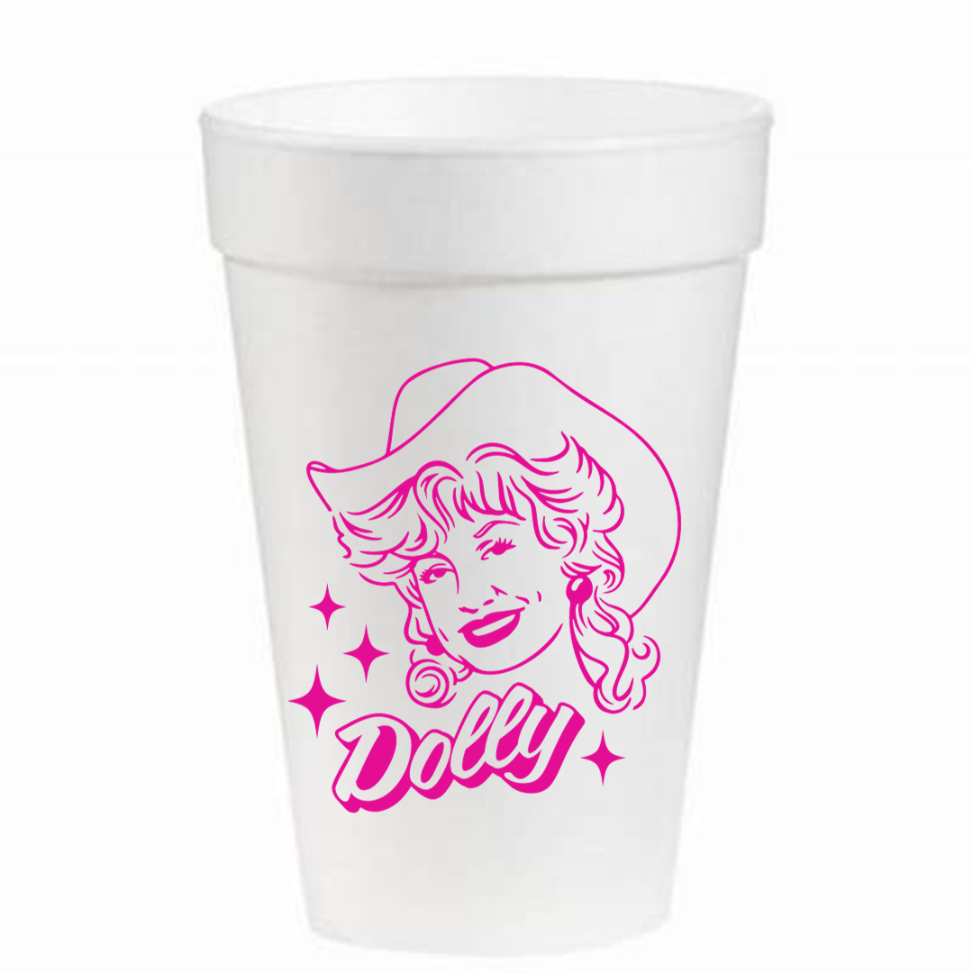 Let's Go Brandon - 16 oz. Styrofoam Cups - Pink Machine