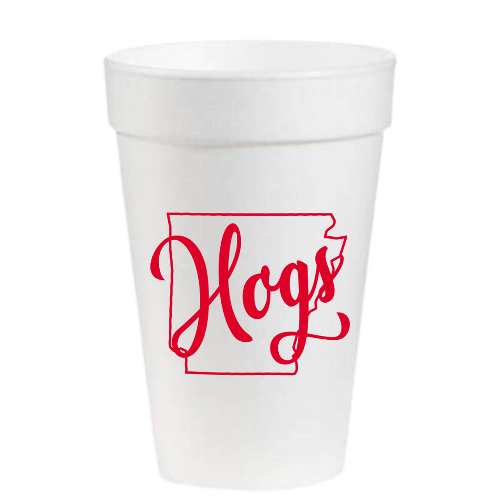 Personalized Styrofoam Cups Printed with Custom Text