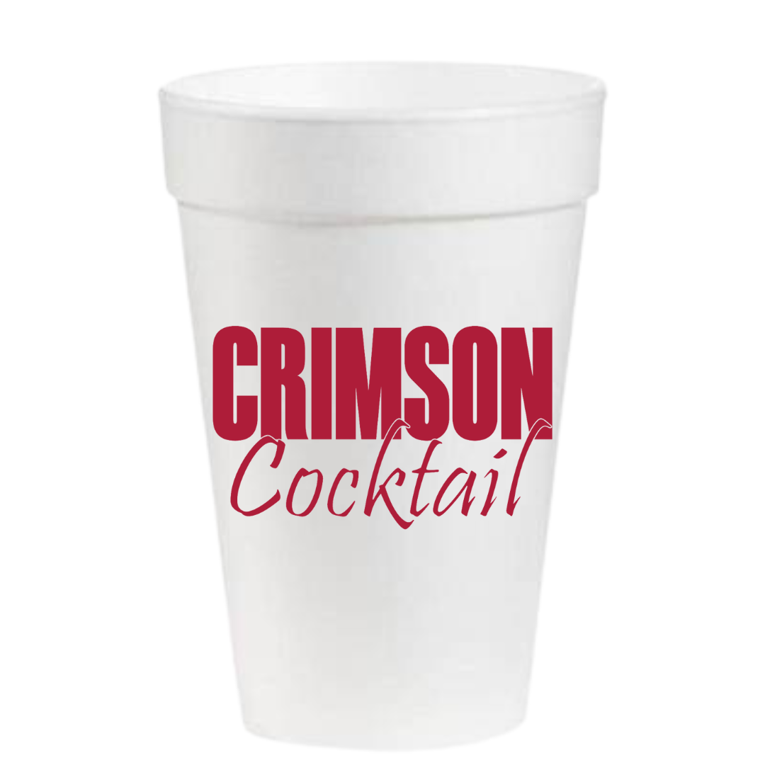 Crimson Cocktail- 16oz Styrofoam Cups