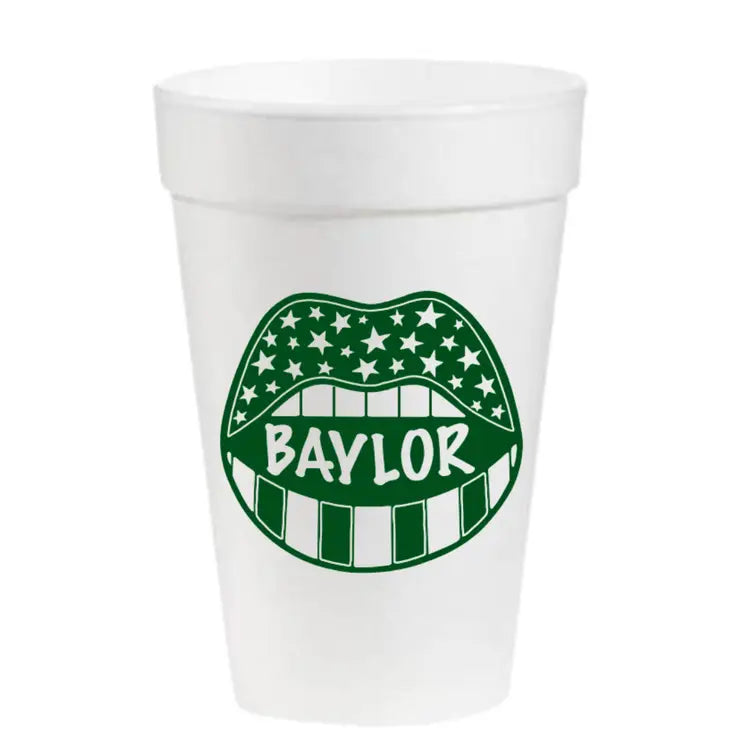 Baylor Game Day- 16oz Styrofoam Cups