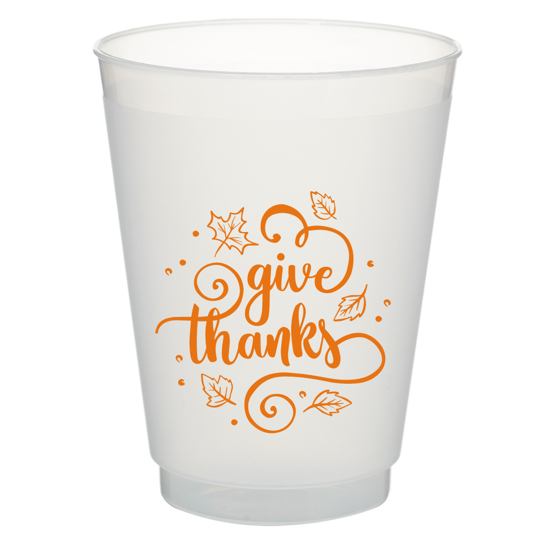 Give Thanks - 16oz Frost Flex Cups