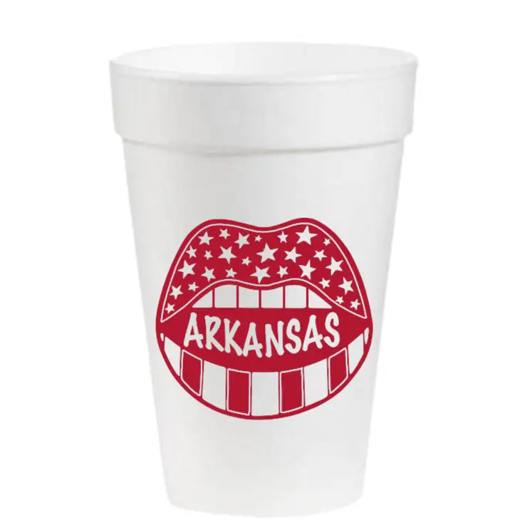 Arkansas Game Day- 16oz Styrofoam Cups